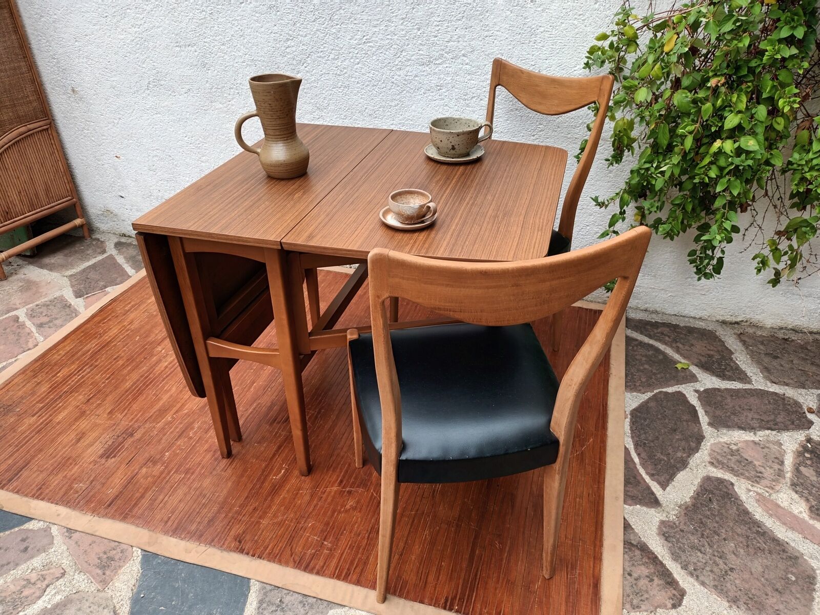 Scandinavian folding teak table