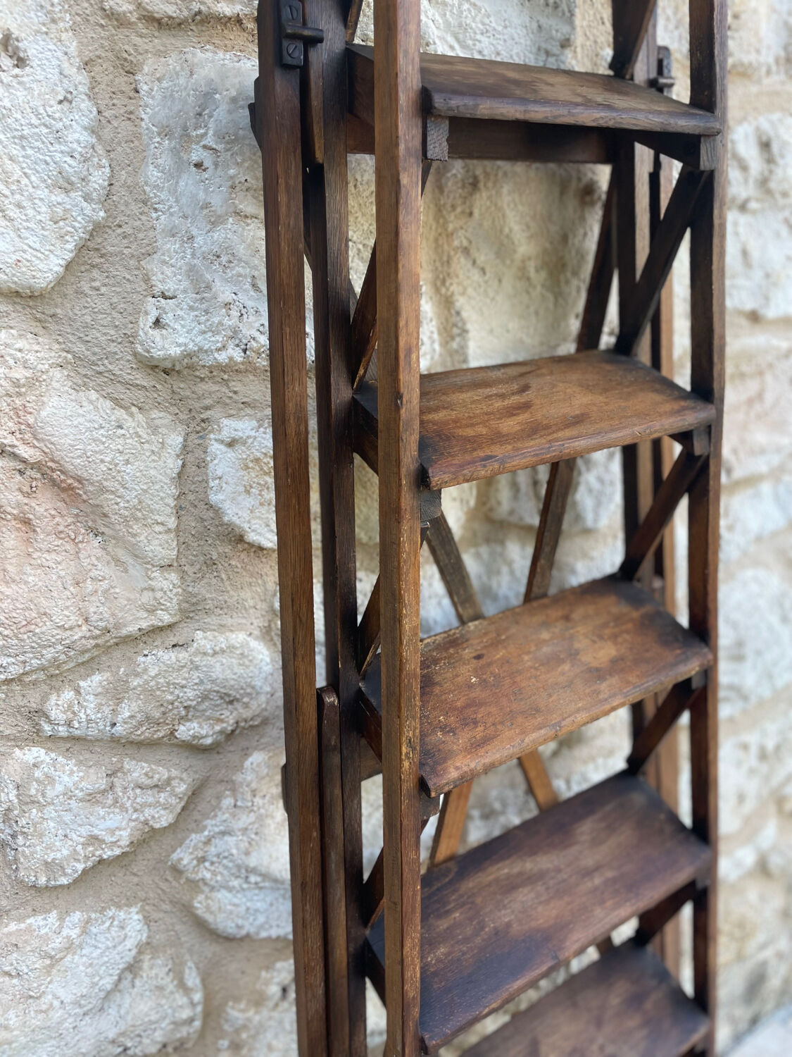Decorative wooden ladder
