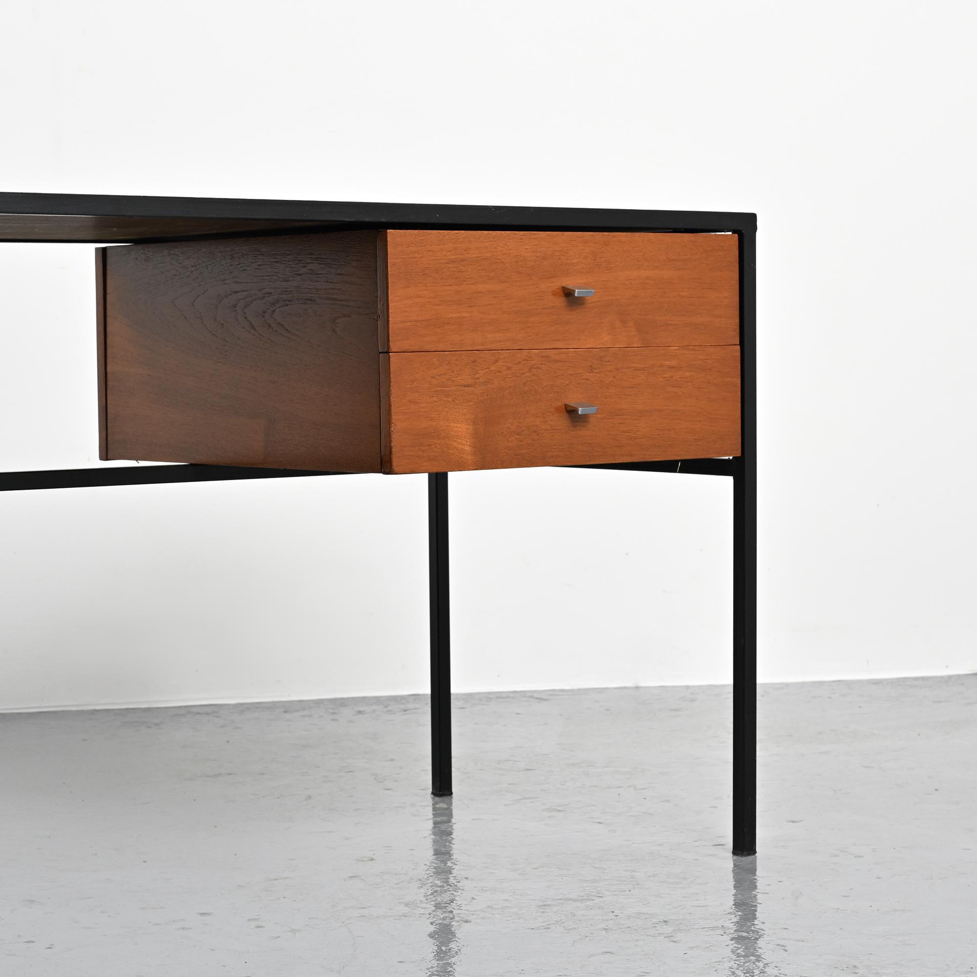 Metal and laminate desk, Meurop, 1960s