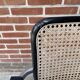 Cesca chair B64 with armrests by Marcel Breuer Design in black and chrome