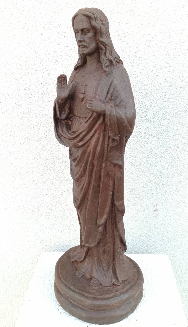 Statue de Jésus en fonte