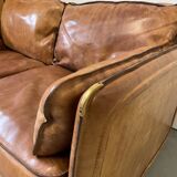 Leather sofa sting celier vintage camel design