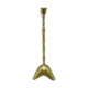 ABS Candleholder, mid-century modern, brass, Poland, 90s
