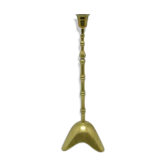 ABS Candleholder, mid-century modern, brass, Poland, 90s