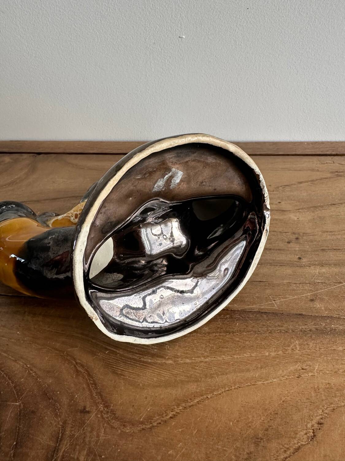 Double ceramic candle holder