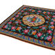 Handmade vintage moldov black kilim 205 cm x 213 cm