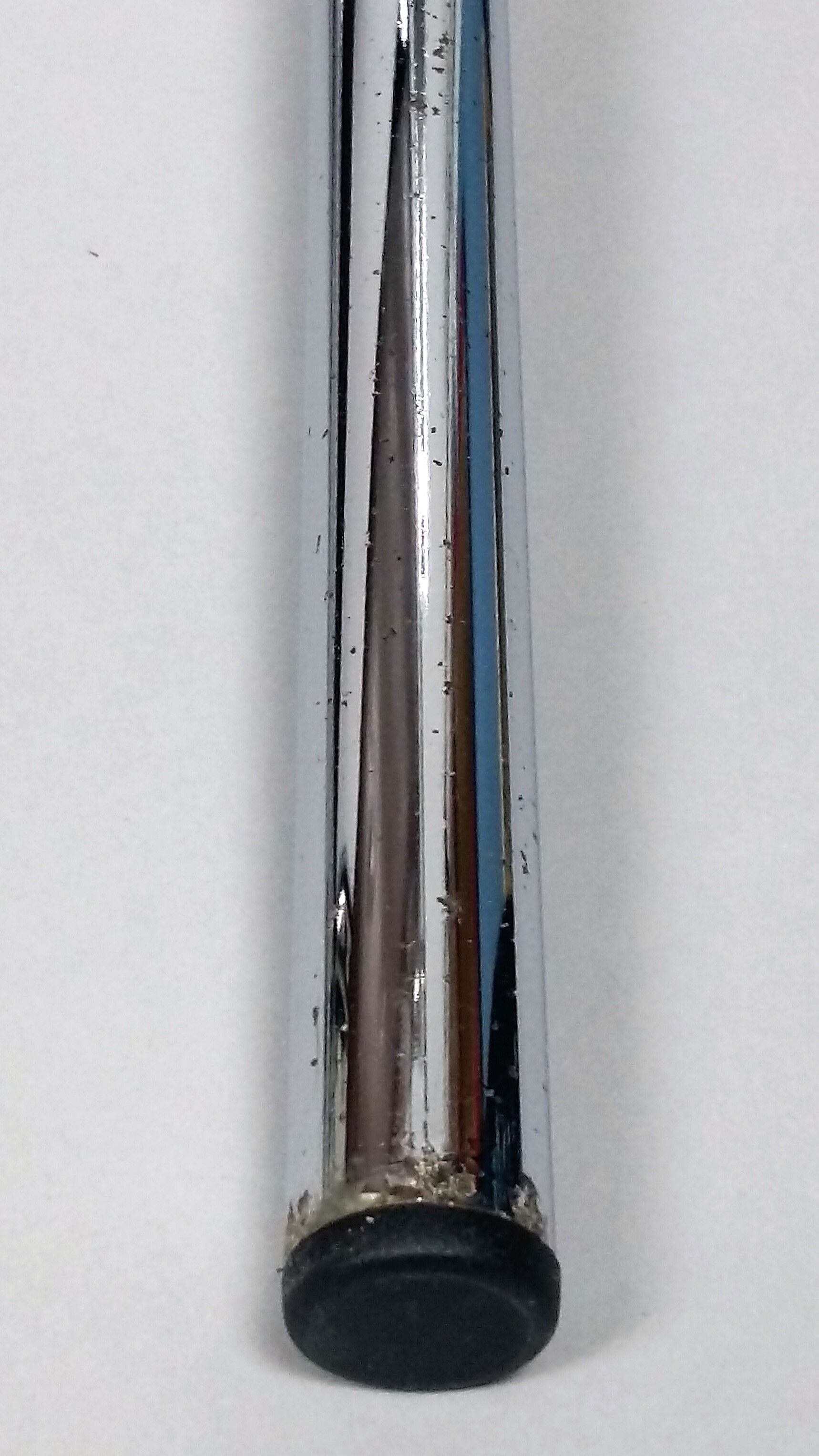 Pair of armchairs chromed metal and leather, 60 years