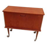 Scandinavian vintage teak TV bar cabinet