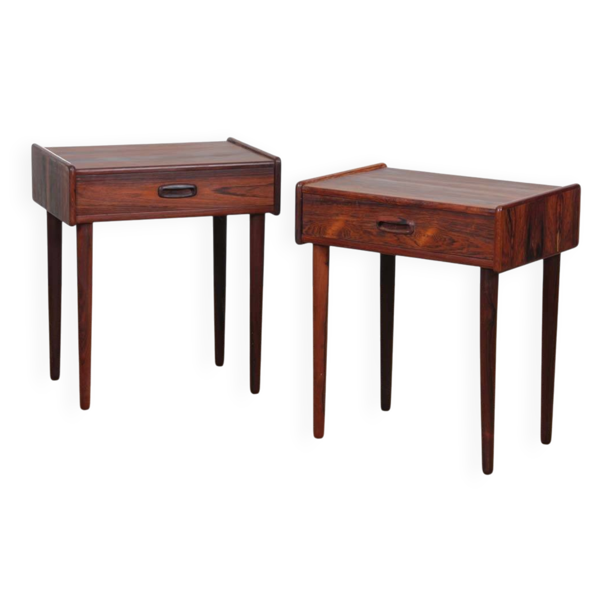 Paire de chevets scandinaves en palissandre de Rio, 1960