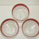 Lot of 3 vintage glass cups from the 50s