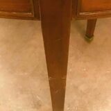 Headband table with six feet Blond mahogany XX century