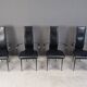 Chaises de salle à manger vintage S44 de Giancarlo Vegni pour Fasem, lot de 4, années 1980