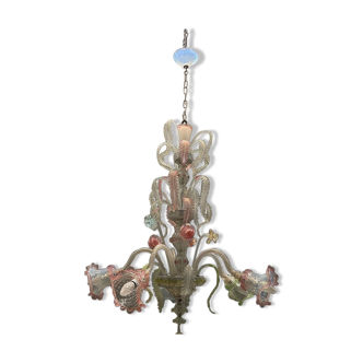 Venetian Chandelier in Murano Glass, 1960s