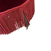 Vintage bordeaux mini armchair / children's chair with fringes