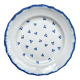 Antique French Earthenware Plate from the 19th century with small blue flower motif