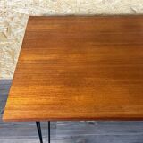 60s 70s Teak & Metal Dining Table Dining Table Danish Modern Design Denmark