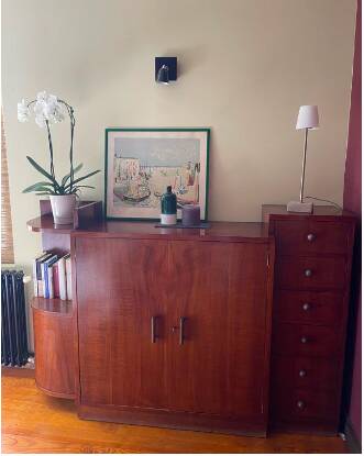 Chest of drawers - 6 drawers, shelves, linen compartment