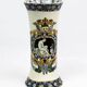 Cornet vase in fine earthenware from Gien, Renaissance decoration — late 19th century