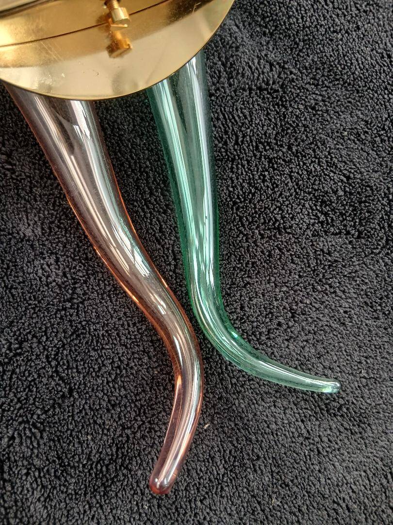 Glass wall light designed by Giuseppe Righetto for Artemide, Italy 1980.