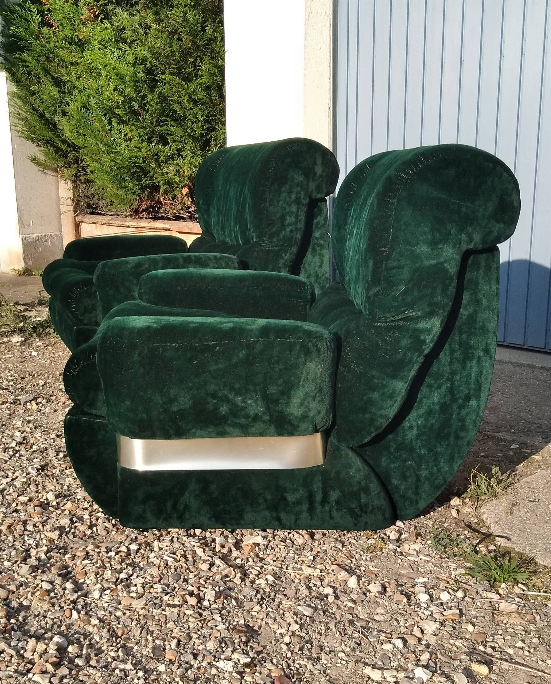Pair of 70s armchairs