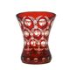 Verre Biedermeier, verre rouge, République tchèque, 19e siècle