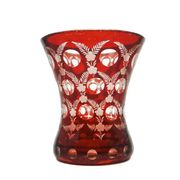Biedermeier glass, red glass, Czechia, 19th century