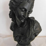 Bust of beautiful woman period platre sculpture