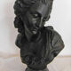 Buste de femme belle époque sculpture platre