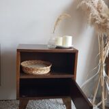 Pair of compass foot bedside tables