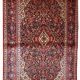 Handmade antique Persian Kashan rug 4.1' x 6.2' (125cm x 189cm) 1910s