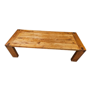 Table basse massif vintage bois