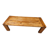 Vintage solid wood mortise and tenon coffee table