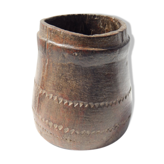 Pot measure Kerala old antique teak