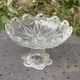 Glass bowl, vintage leaf and flower patterns