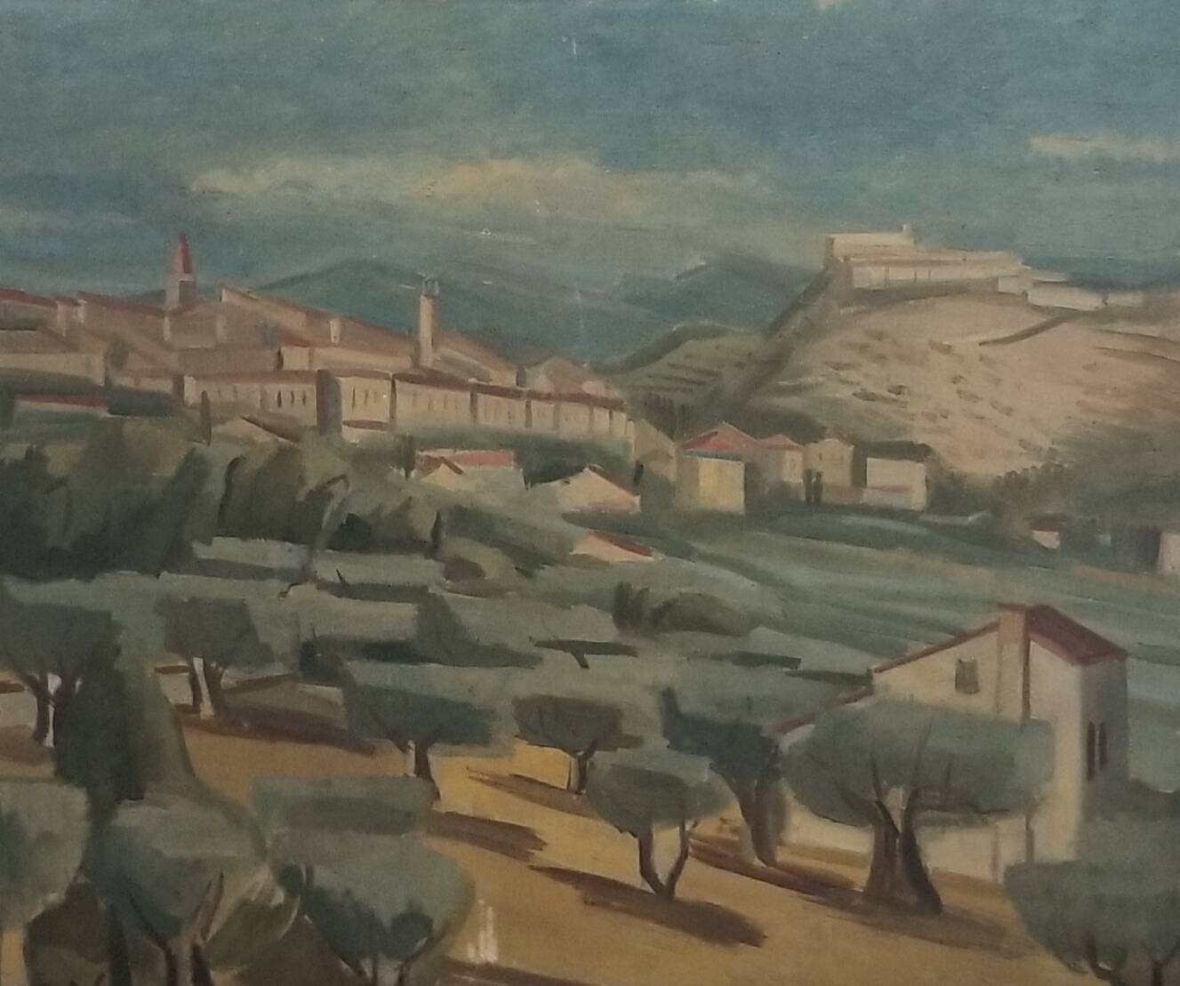 Modern school of the 20th century - oil on canvas - 54.5 x 65.5 cm