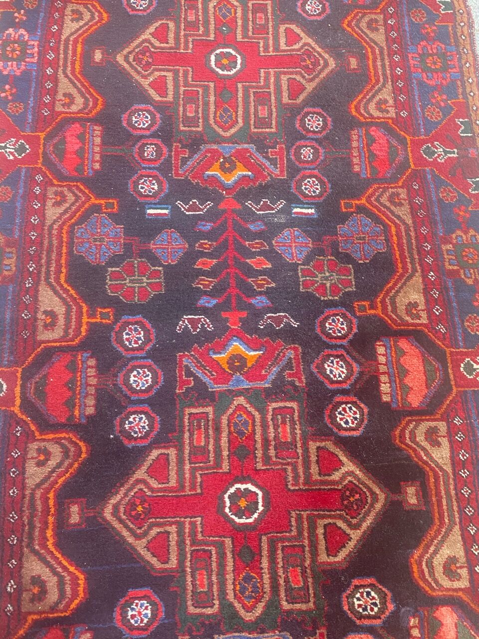 Persian carpet hamadan handmade 110x530