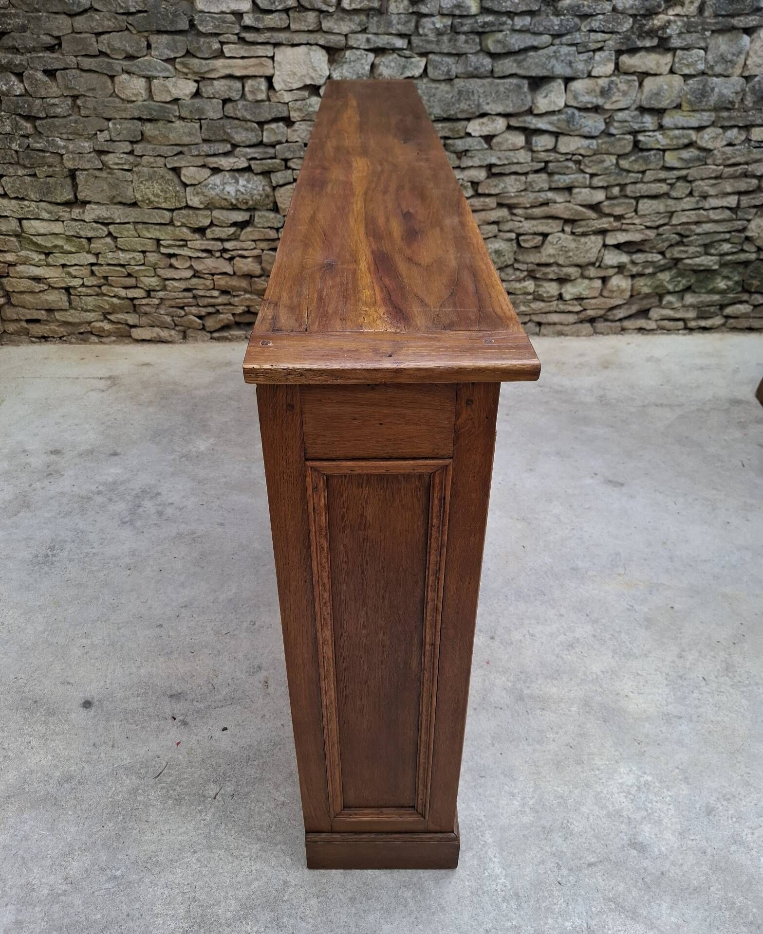 Oak display cabinet 237 cm