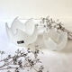 Pair of "Lotus" frosted glass candle holders – Leonardo