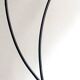 Vintage italian floor lamp from the 50s / 60s black lacquered metal and marble