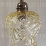 Old portable lamp with a smoked glass globe - mid 20th century.