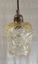 Old portable lamp with a smoked glass globe - mid 20th century.