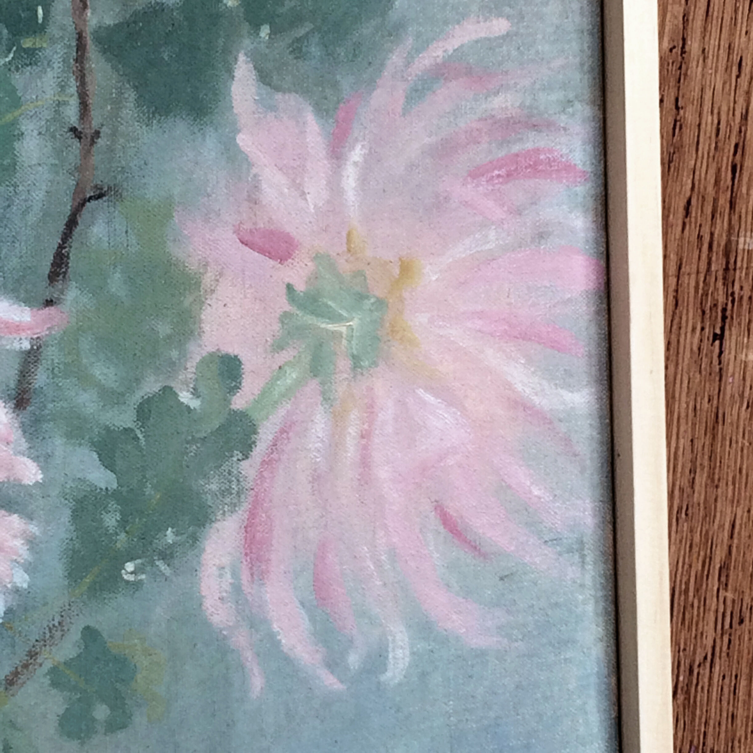 Painting on canvas Chrysanthemums
