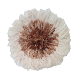 Juju hat beige outline white of 60 cm