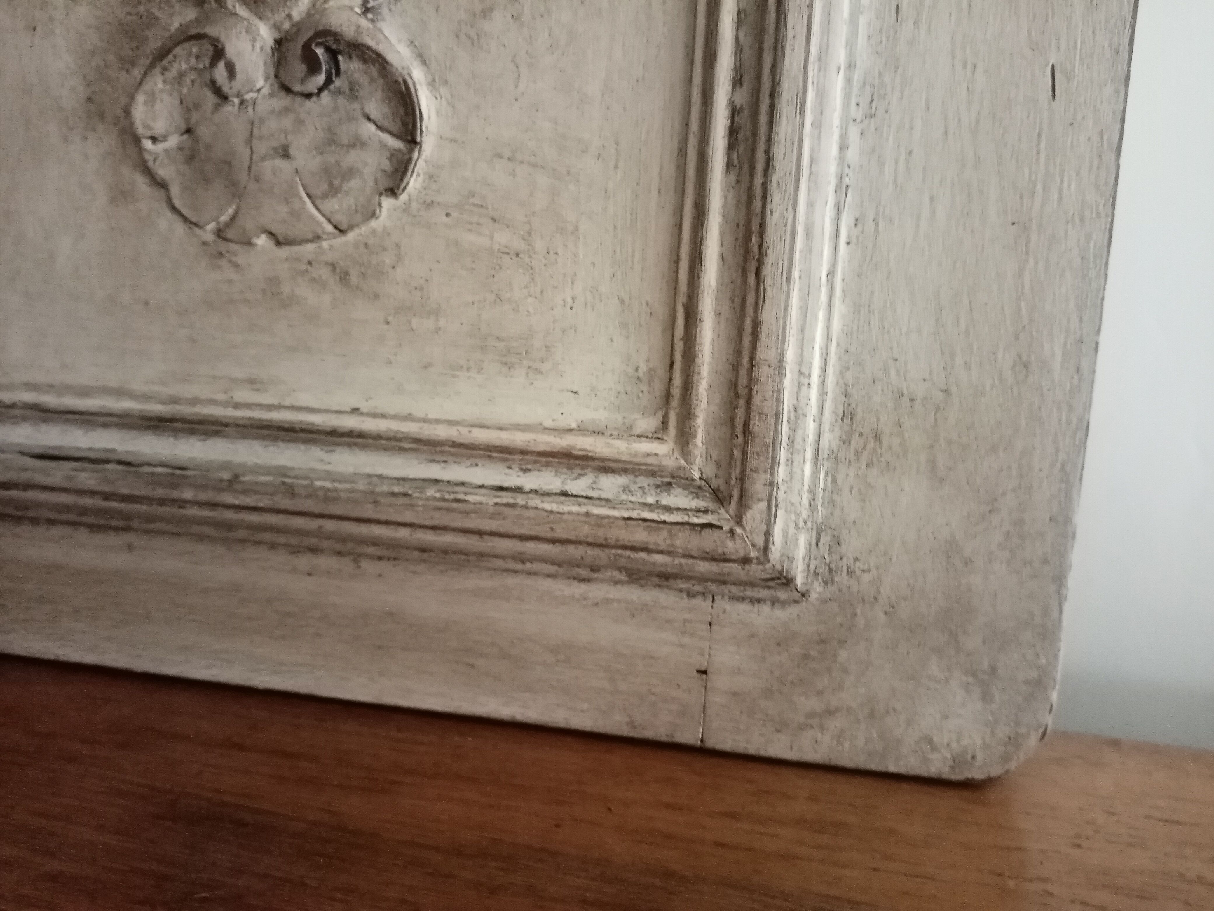 Old patinated door decorative wood room