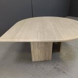 Vintage travertine coffee table, 1970s