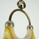 Grande lampe suspendue cosack en acrylique et laiton des années 1970 style spatial