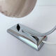 Table lamp art deco bauhaus, vintage 30s, opaline pink chrome