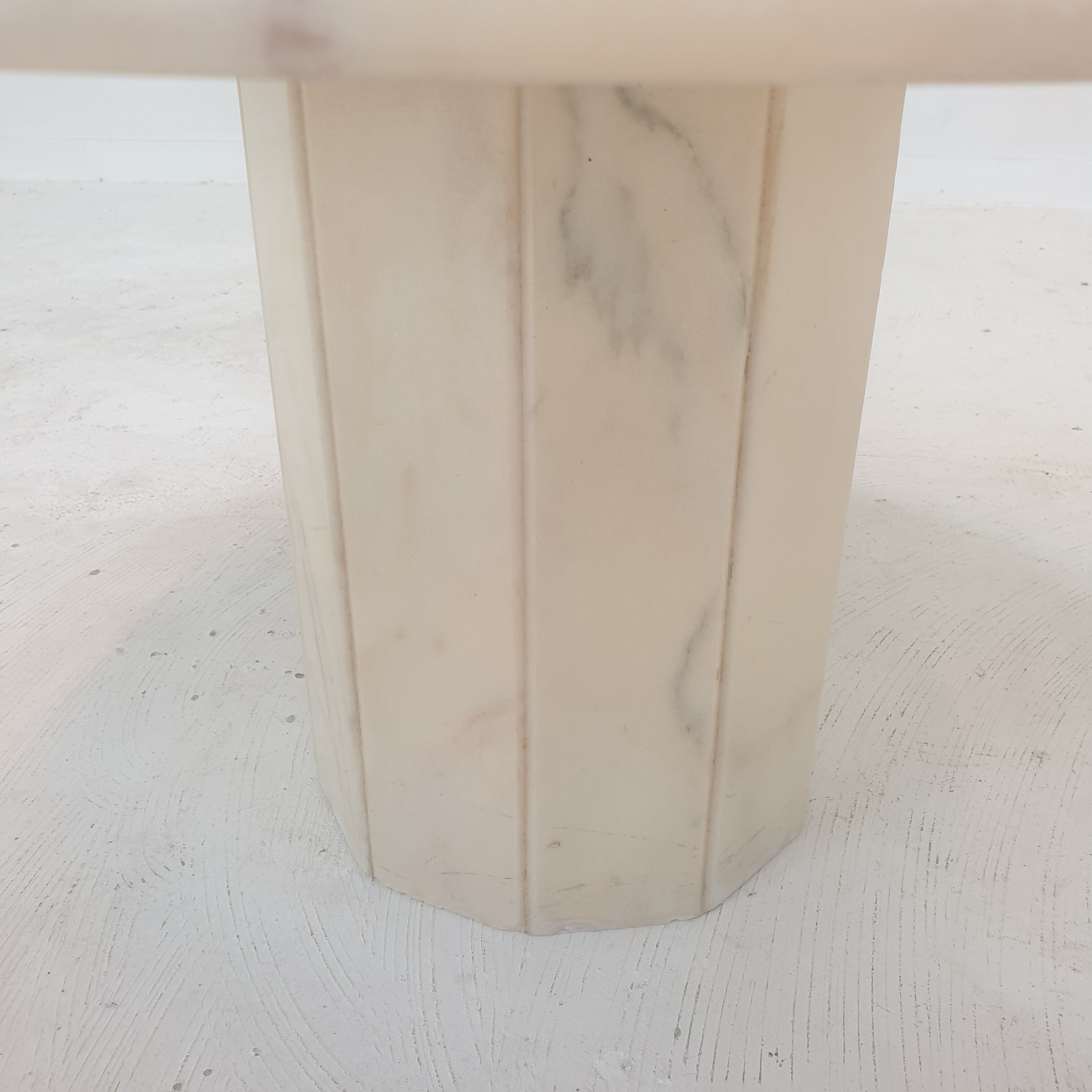 Set of 3 Italian Marble Side Tables, 1970s