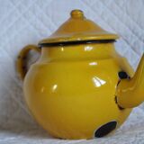 Ancient enamelled teapot