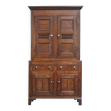Antique English Oak Food Cupboard from the Late 18th / Early 19th Century